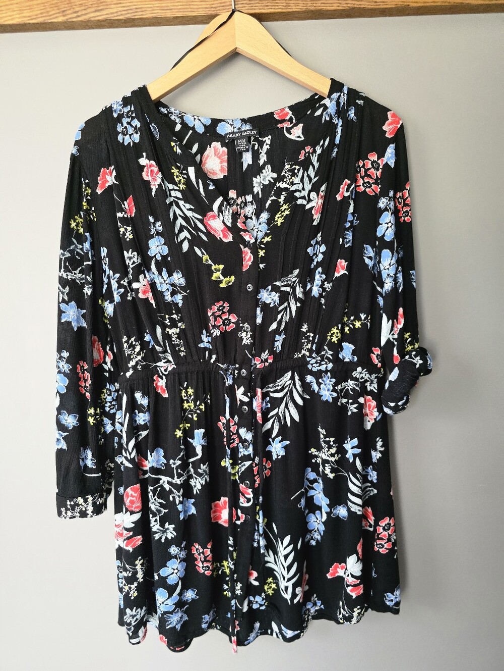 Floral Top Functions as a Longline Casual Blouse or a Beachy Dress